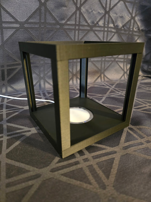 3D Printed Lithophane Lamp - Interchangeable Holiday LED Light Art