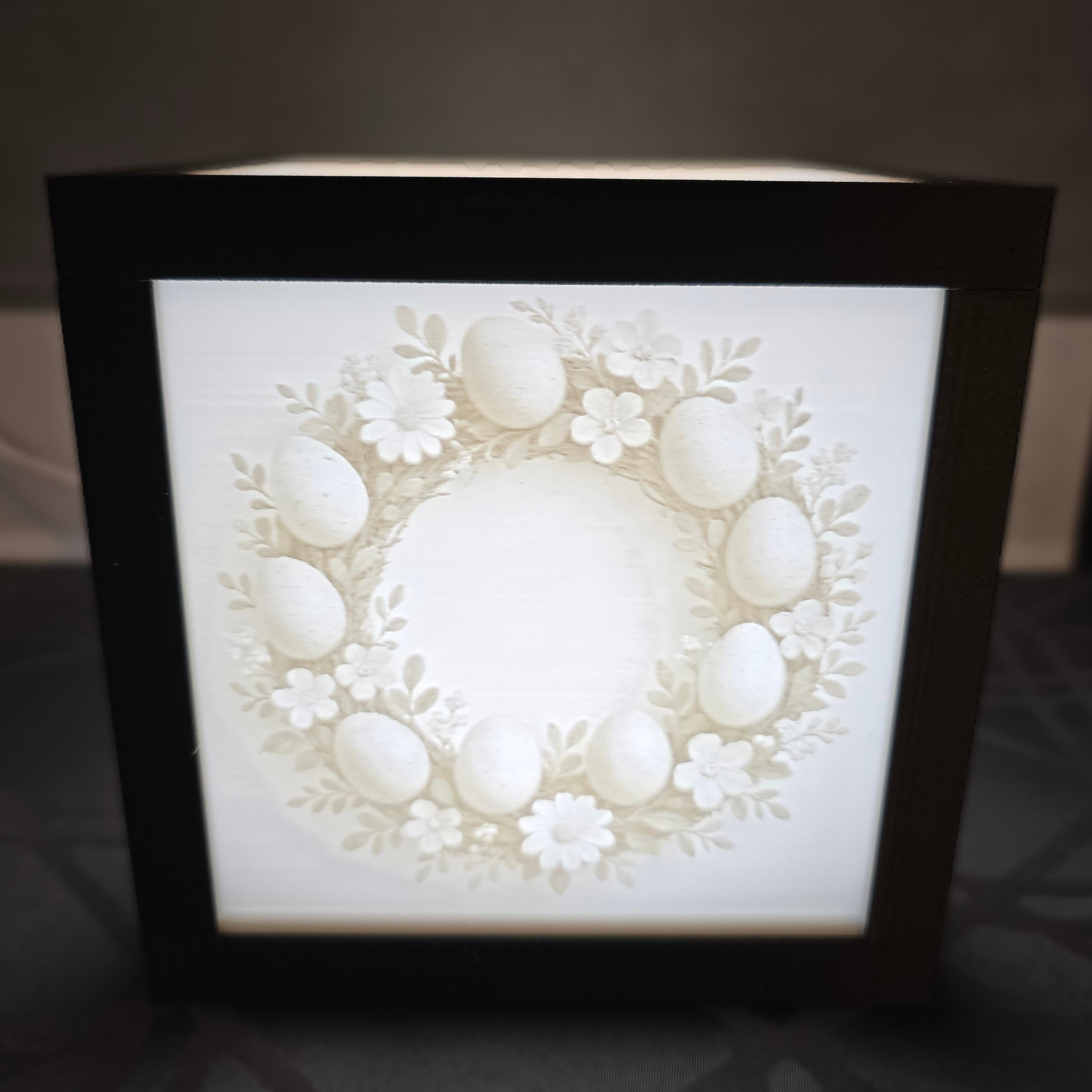 3D Printed Lithophane Lamp - Interchangeable Holiday LED Light Art