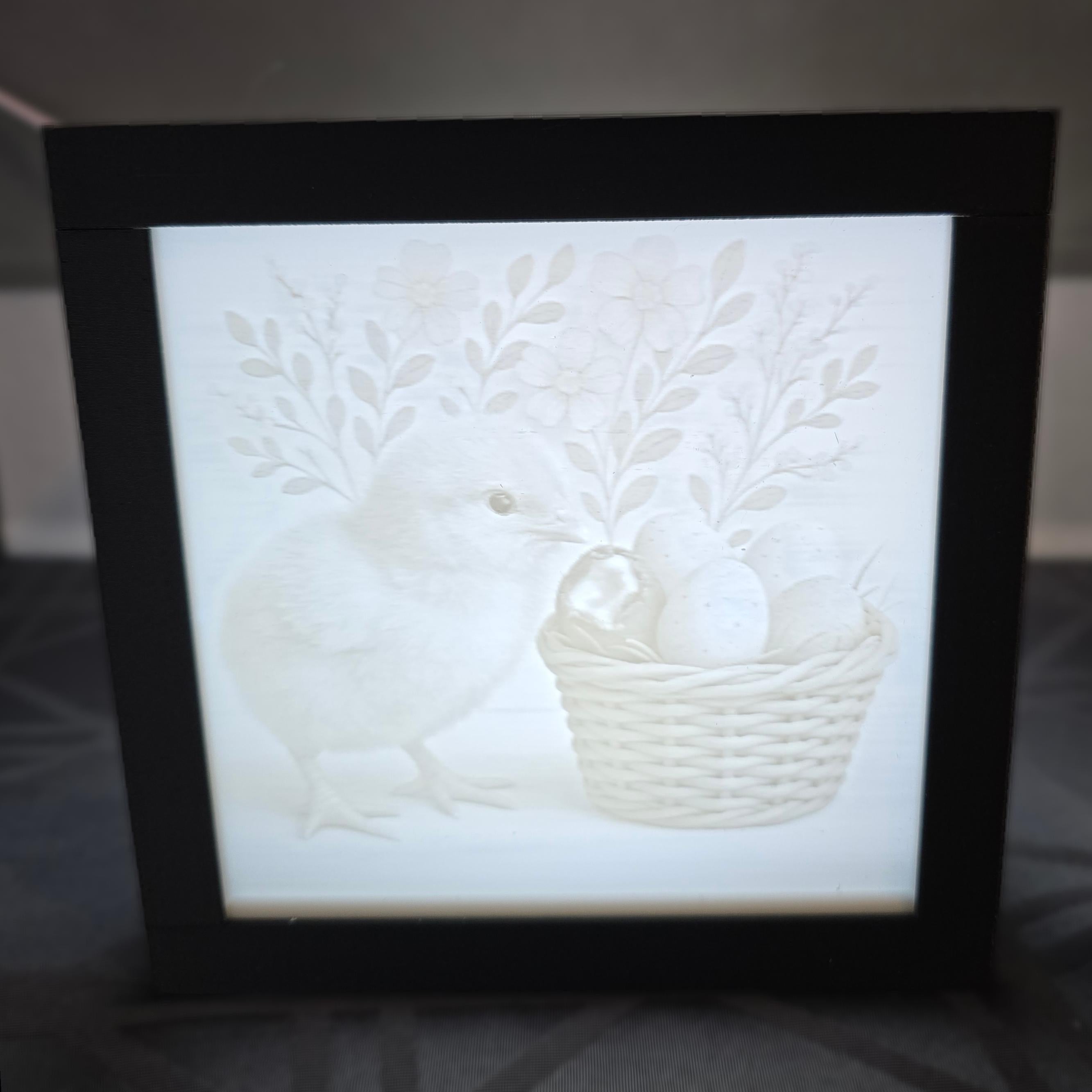 3D Printed Lithophane Lamp - Interchangeable Holiday LED Light Art