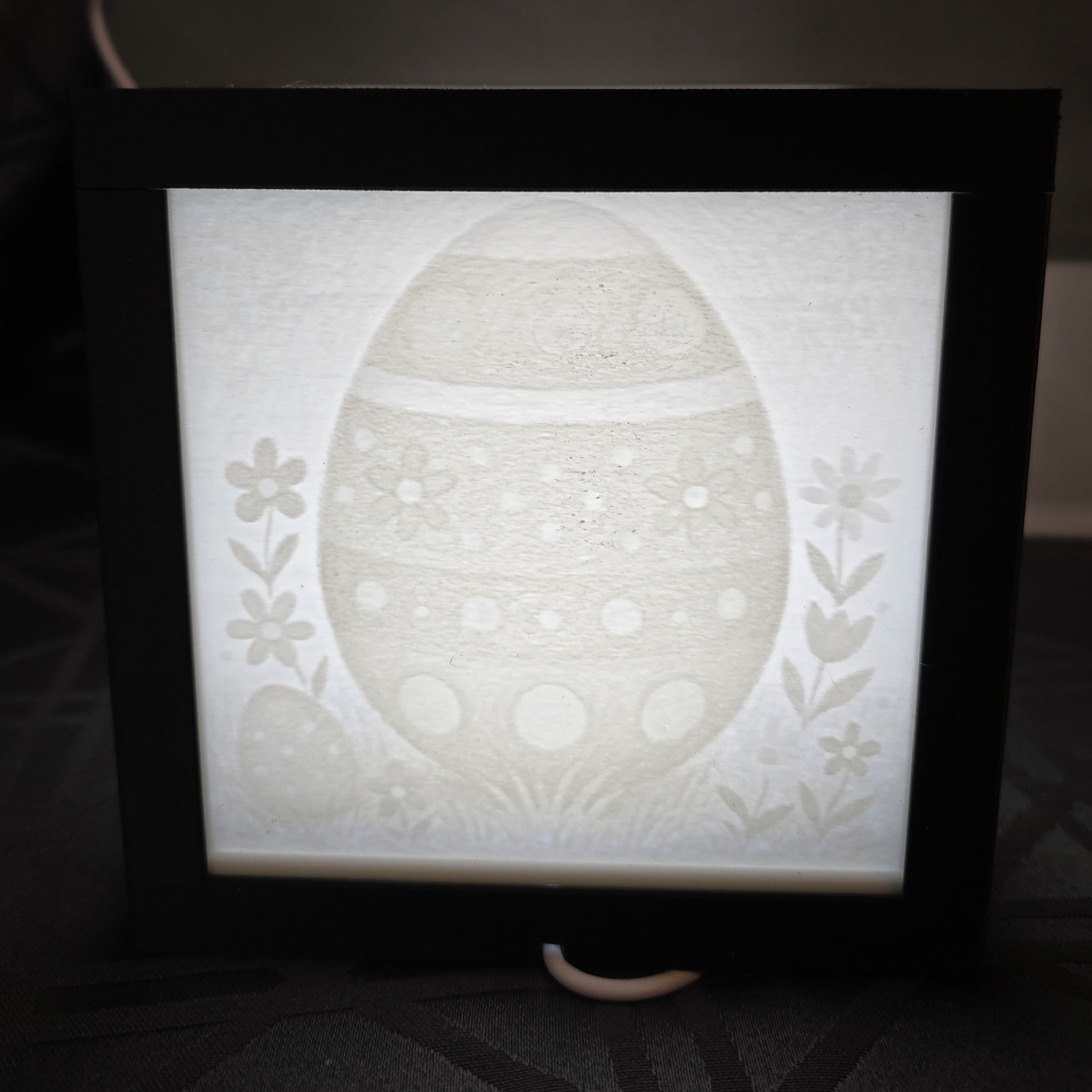 3D Printed Lithophane Lamp - Interchangeable Holiday LED Light Art