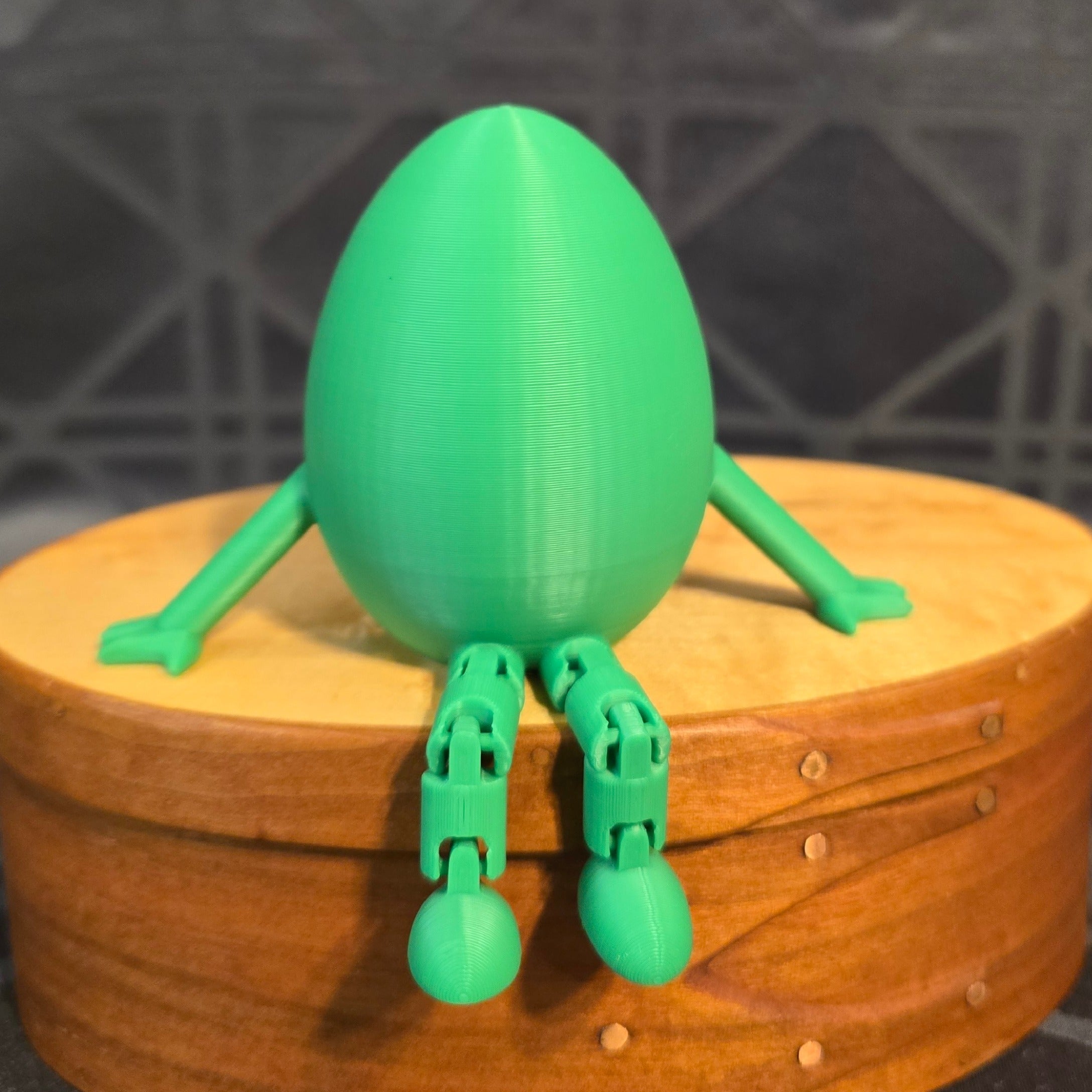 Eggstatic Shelf Buddy - 3D Printed Egg Shelf Organizer & Easter Decor