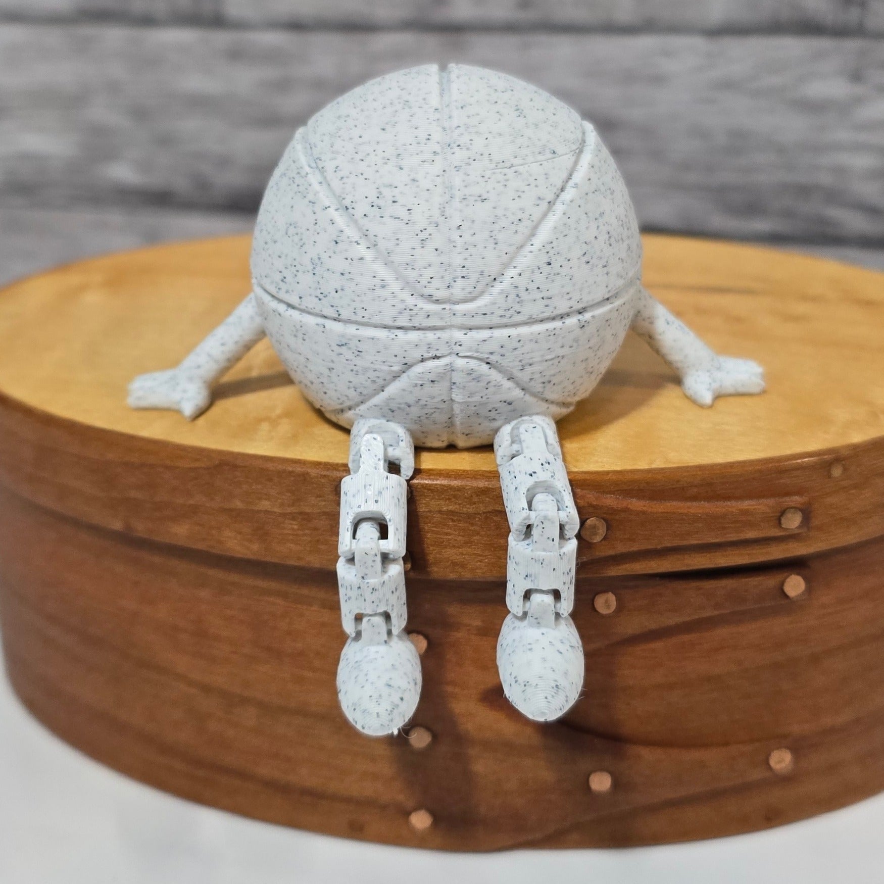 Basketball Shelf Buddy - 3D Printed Sports Decor & Shelf Organizer