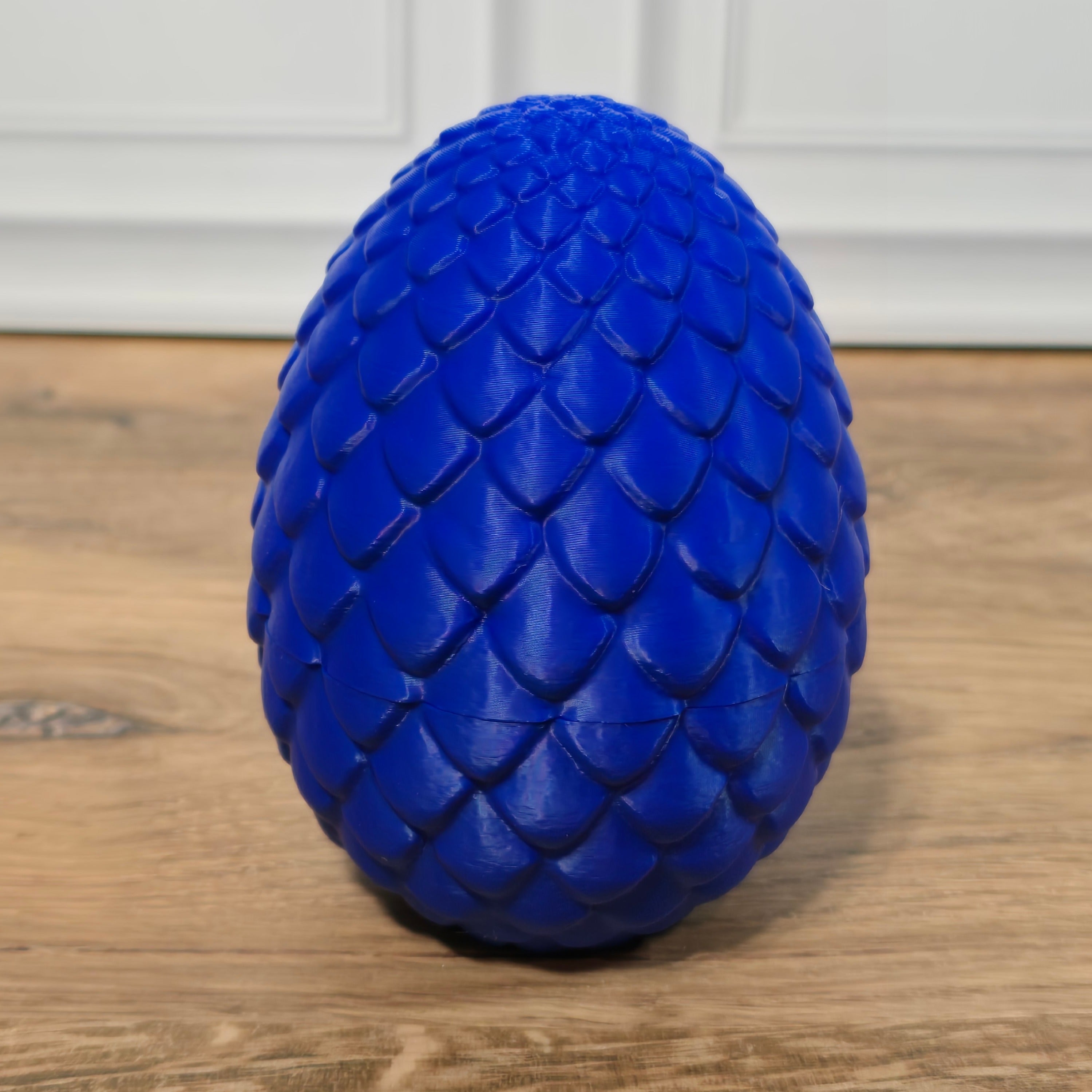 3D Printed Bunny & Easter Egg Bundle - Chestnut Brown Marble Bunny with Blue Egg