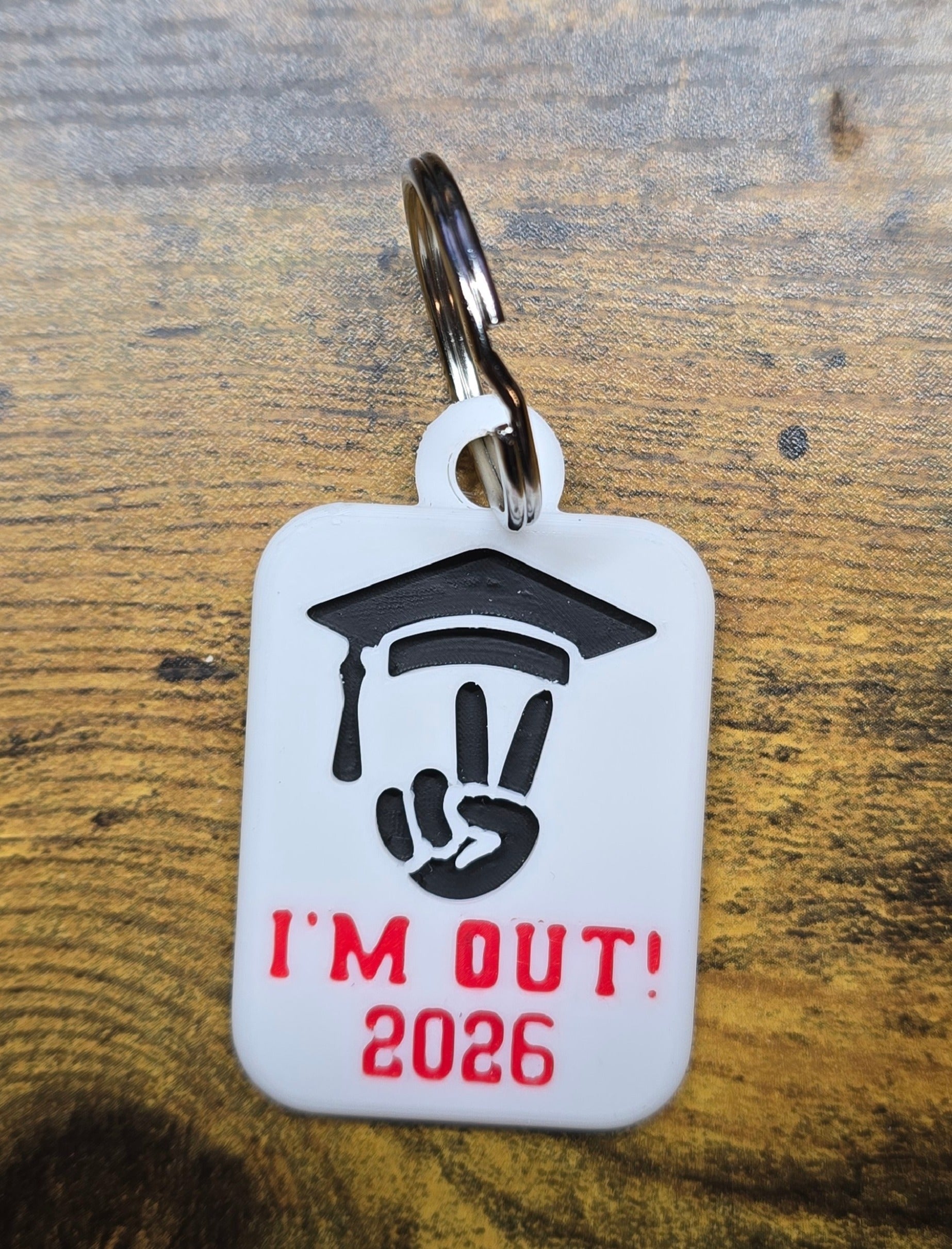 2026 Graduate Keychain - 3D Printed Personalized Graduation Gift