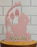 3D Printed Chicken & Eggs Easter Decoration - Spring Home Decor