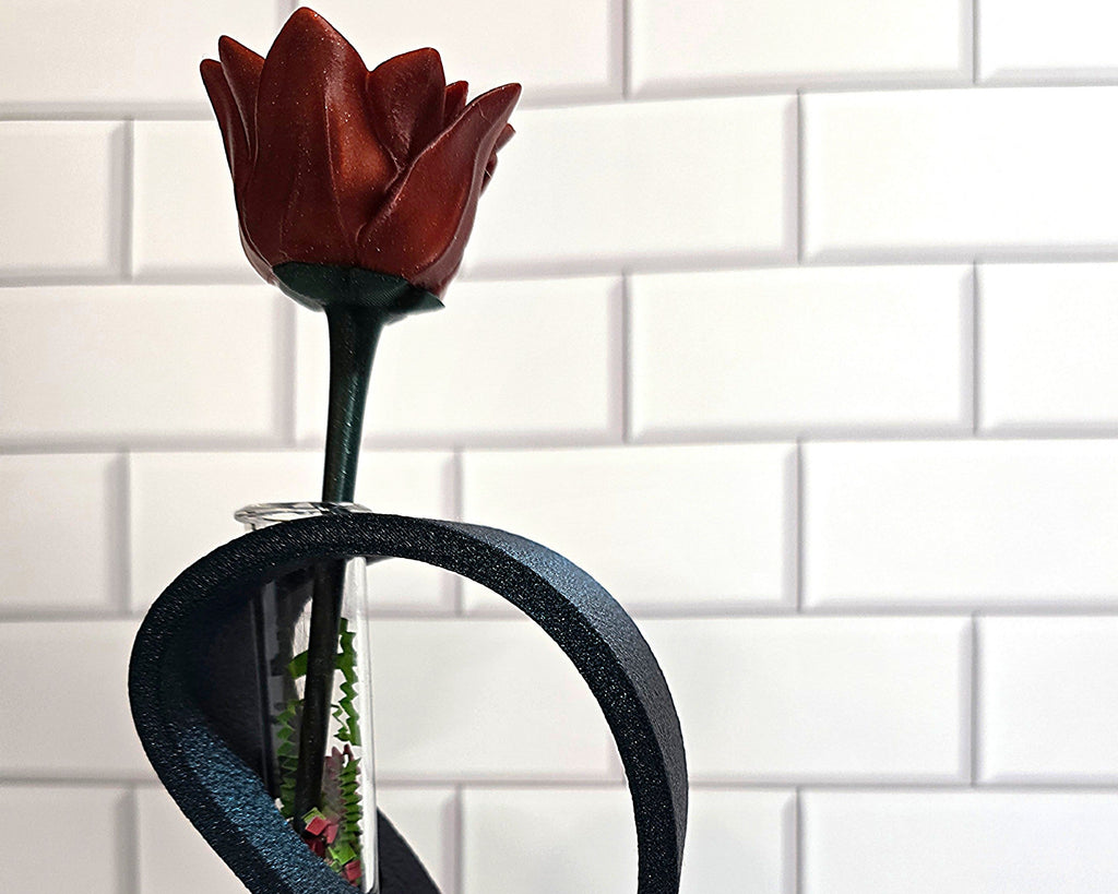 3D Printed Rose That Never Dies - Permanent Artificial Flower Decor