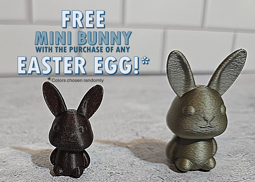 3D Printed Hollow Easter Eggs - Fillable Surprise Eggs in 3 Sizes