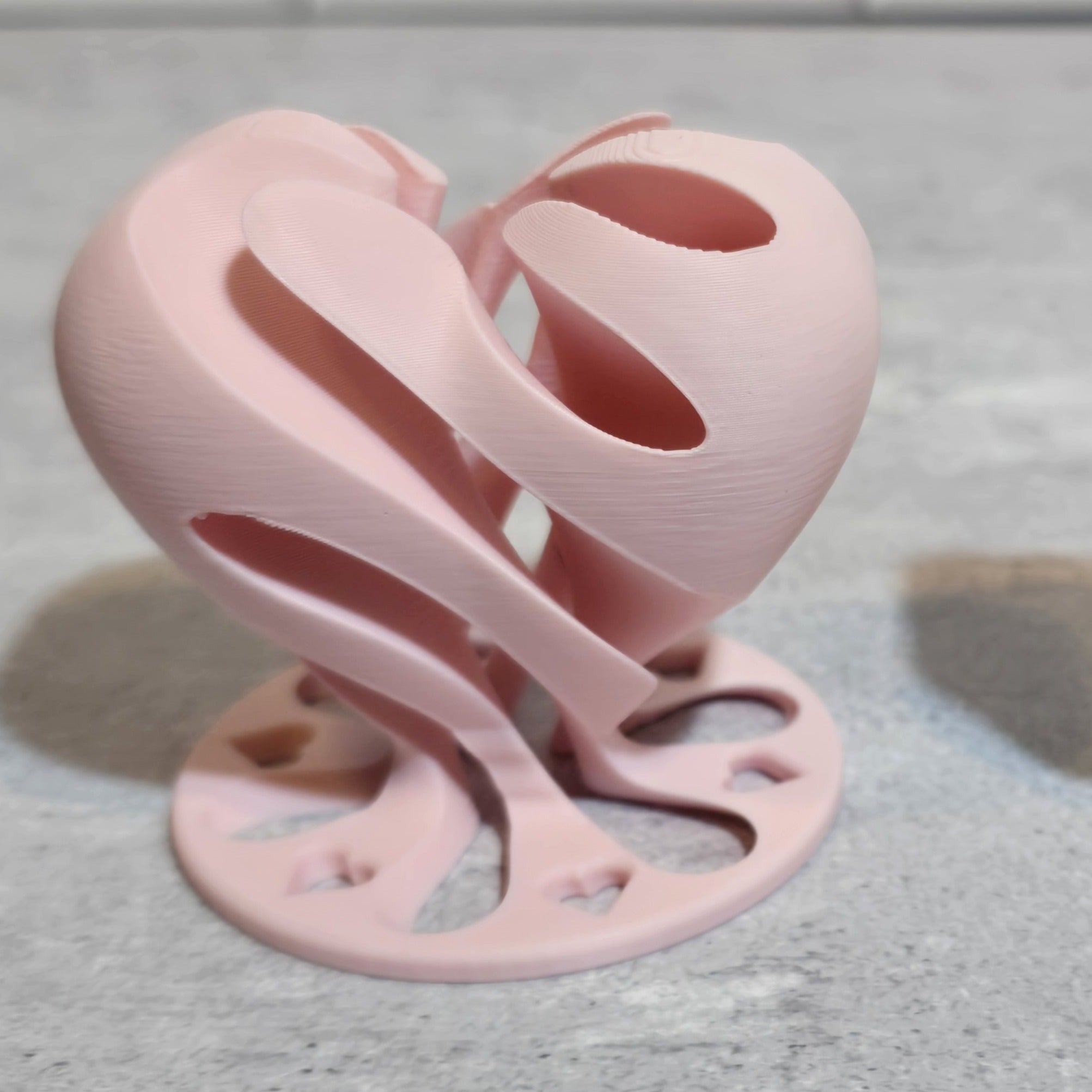 Impossible Heart Passthrough - 3D Printed Fidget Puzzle Toy