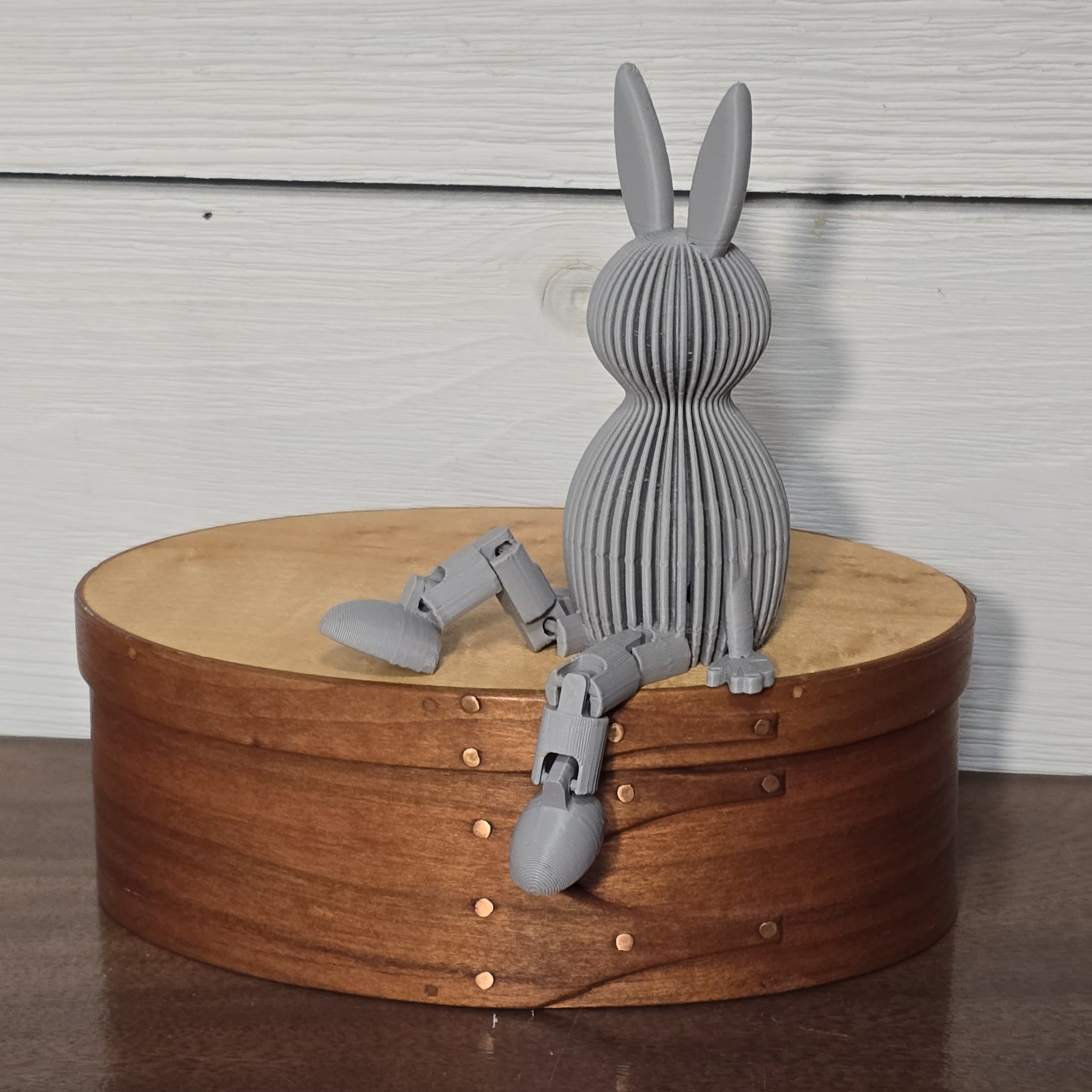 Bunny Shelf Buddy - 3D Printed Articulated Bunny Home Decor