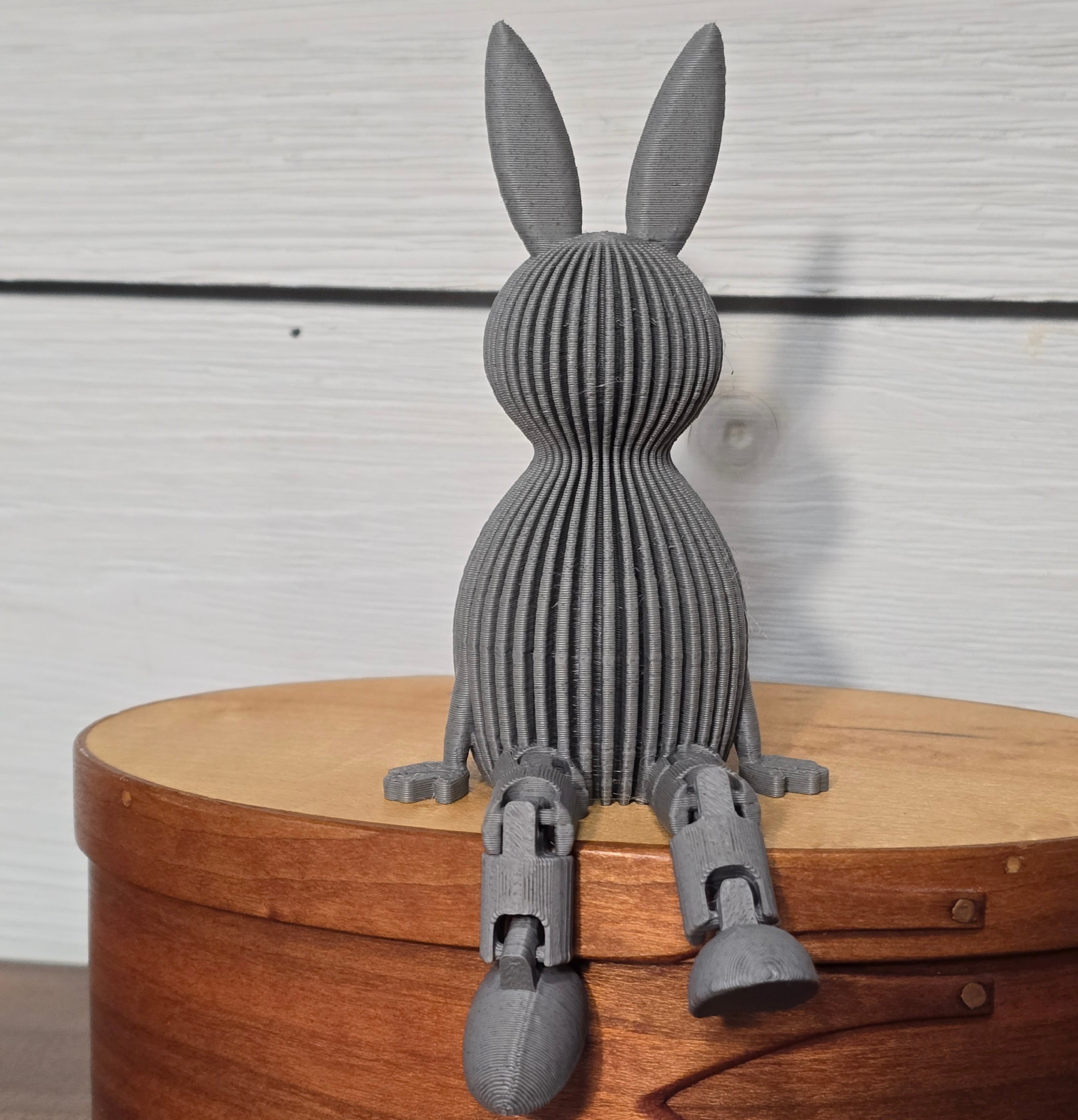 Bunny Shelf Buddy - 3D Printed Articulated Bunny Home Decor