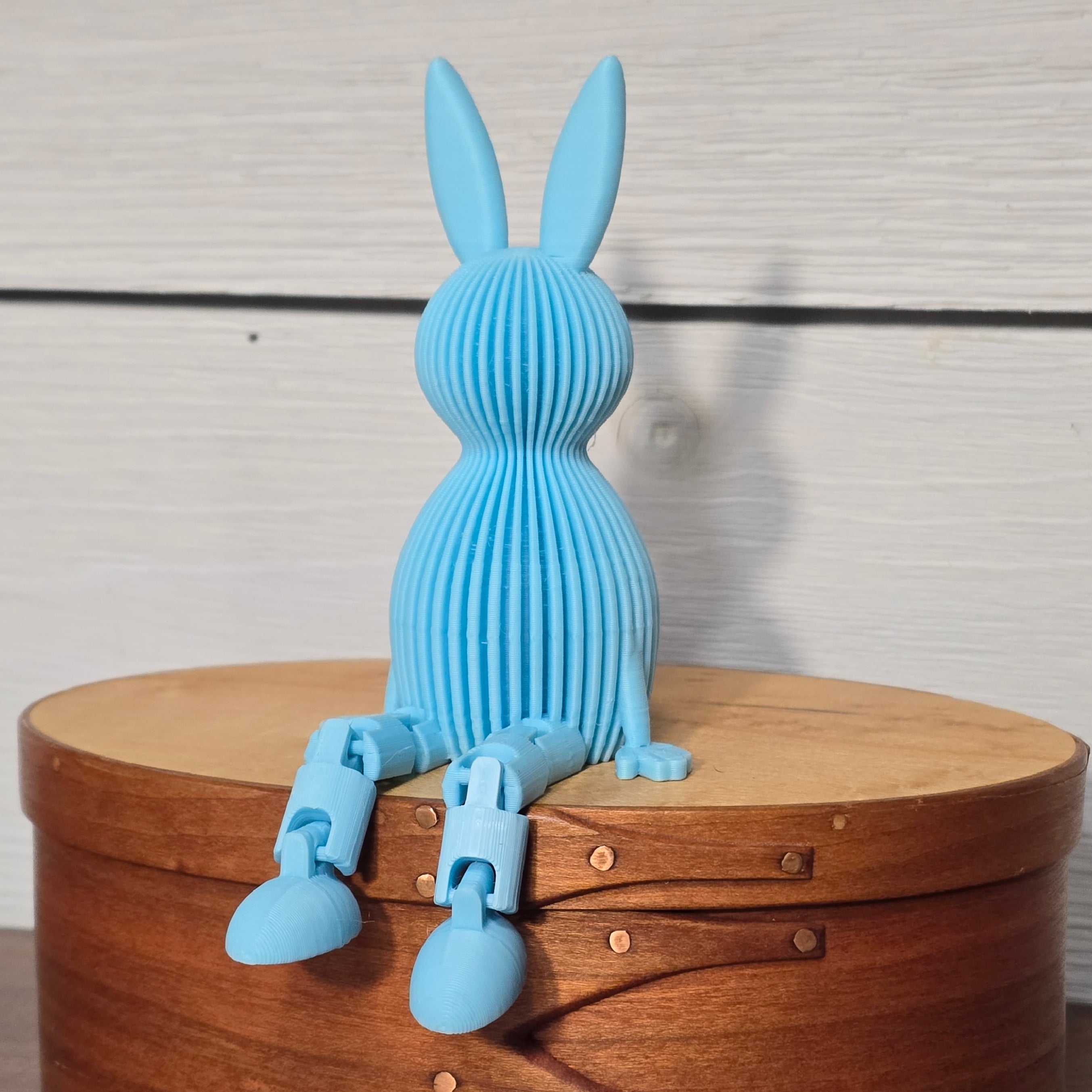 Bunny Shelf Buddy - 3D Printed Articulated Bunny Home Decor