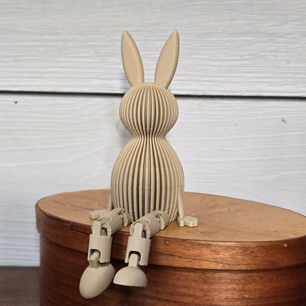 Bunny Shelf Buddy - 3D Printed Articulated Bunny Home Decor