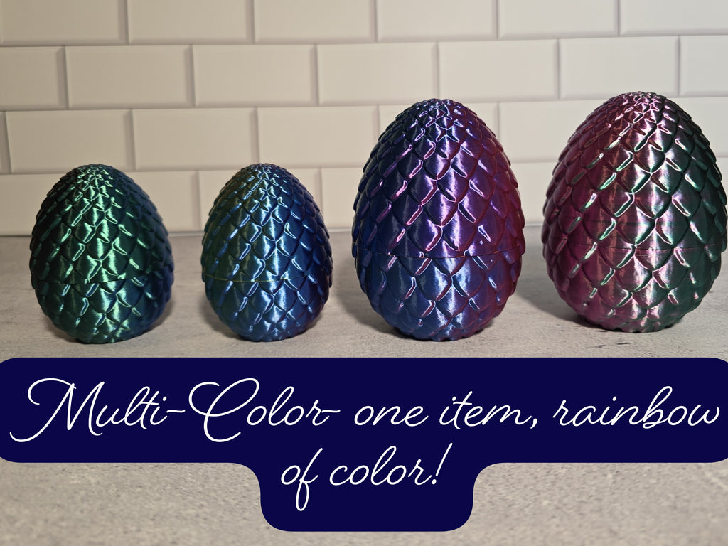 3D Printed Hollow Easter Eggs - Fillable Surprise Eggs in 3 Sizes